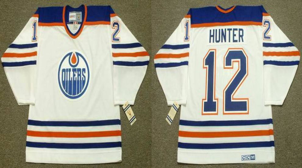 2019 Men Edmonton Oilers 12 Hunter White CCM NHL jerseys